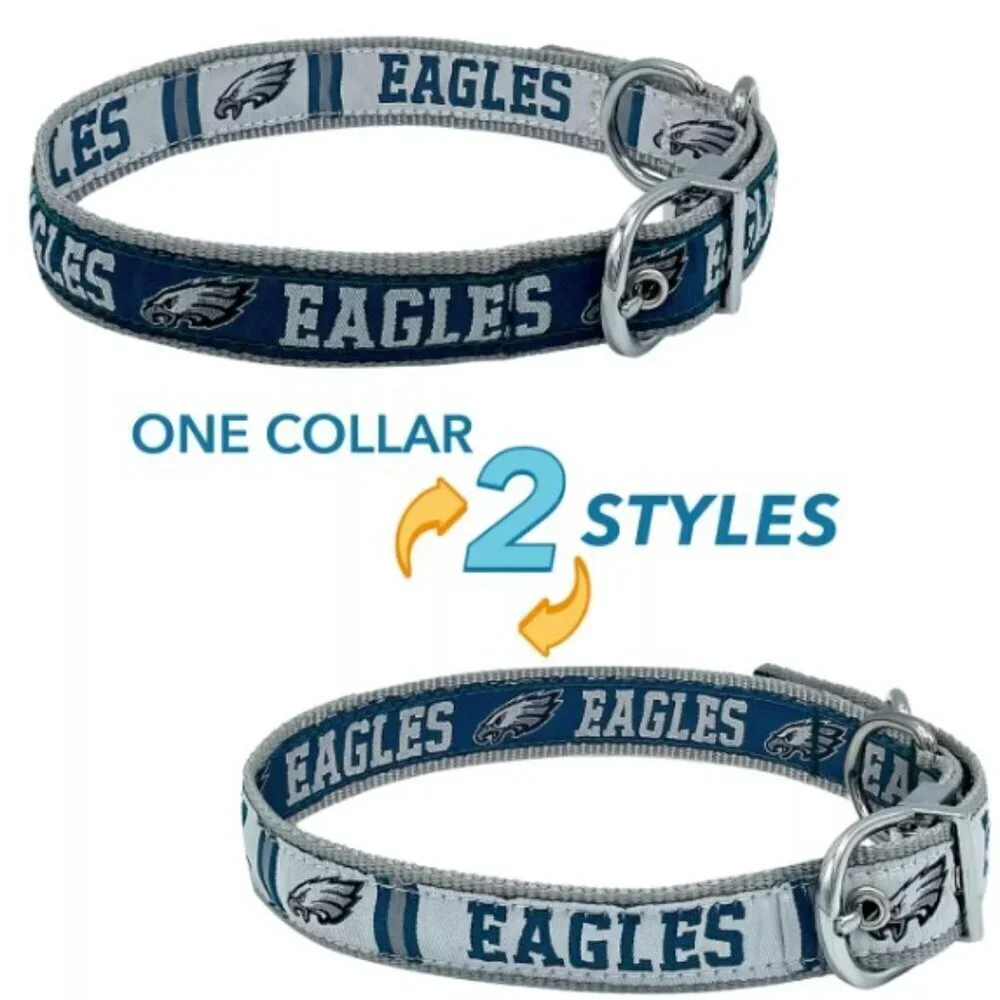 PHILADELPHIA EAGLES NFL REVERSIBLE PET COLLAR